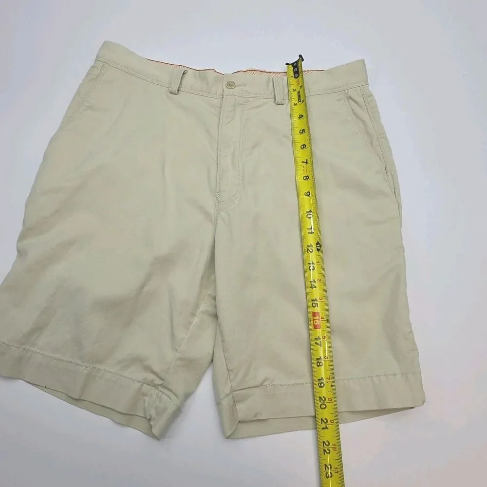 Tommy Bahama Shorts Men Sz 34 Cotton Tencel Khaki Beige 9